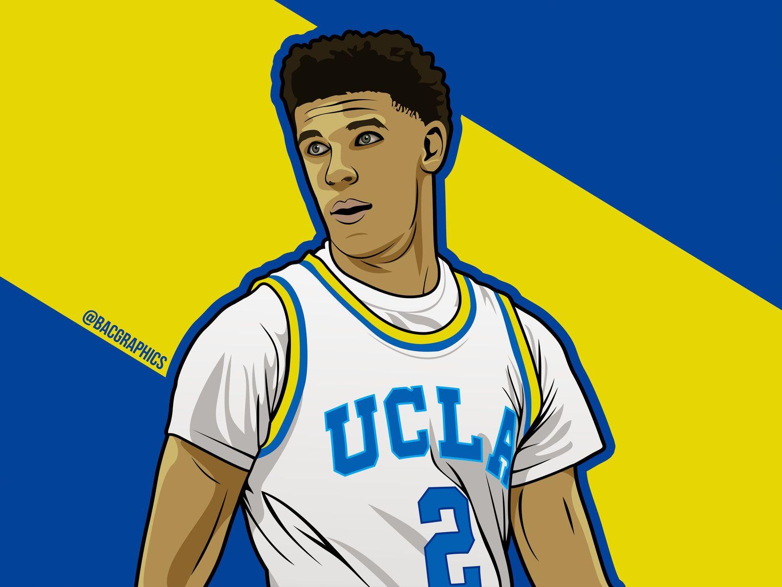 Lonzo Ball Cartoon Illustration