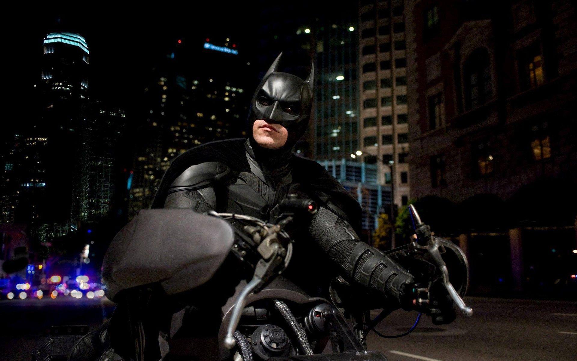 Batman on Bike. Android wallpaper for free