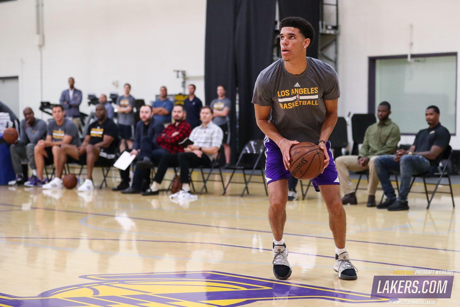 Photo Gallery: Lonzo Ball Draft Workout (6 7 17). Los Angeles Lakers