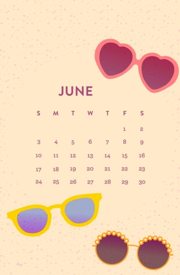 Free June 2018 Calendar HD Wallpaper. Calendar 2018 Printable