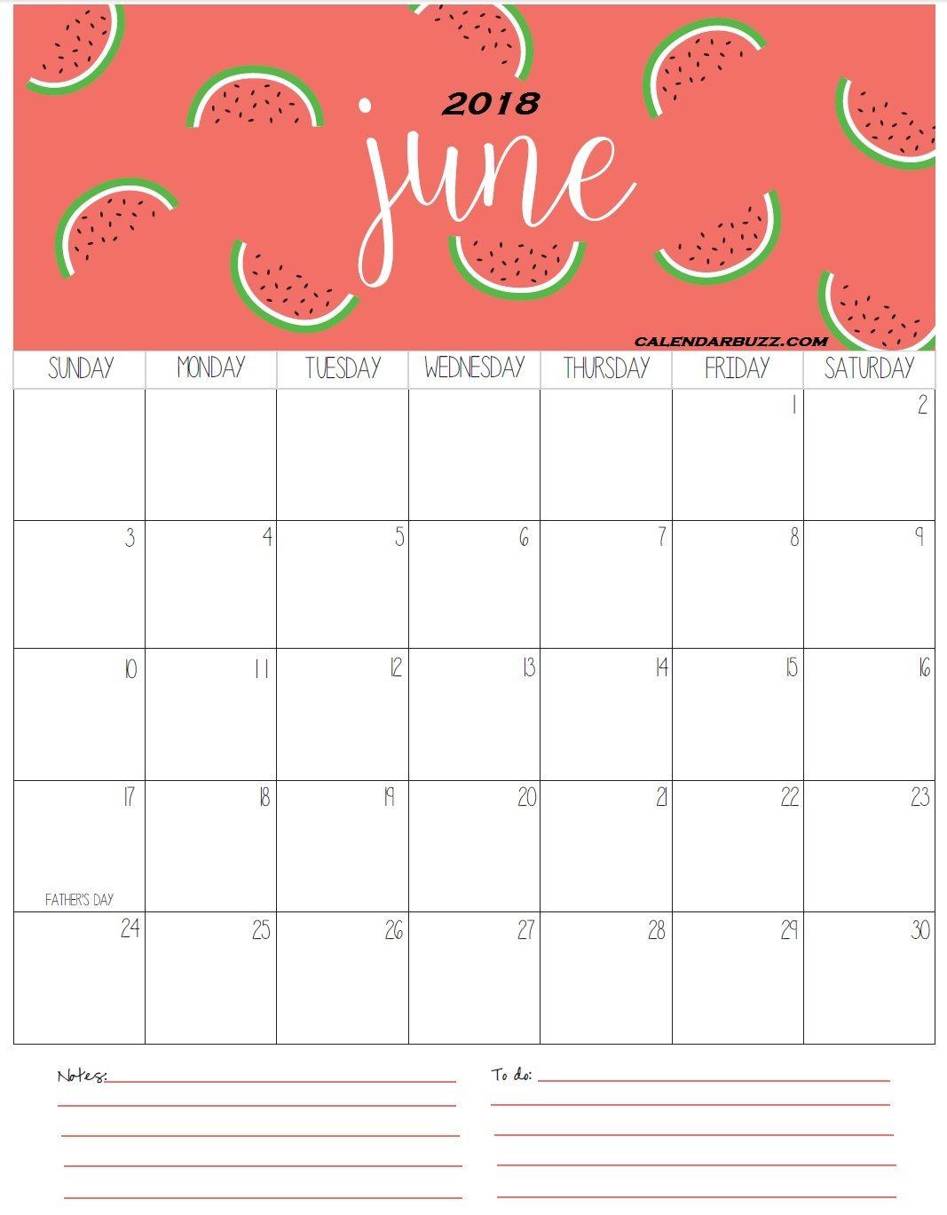 June 2018 Personalized Desk & Wall Calendar