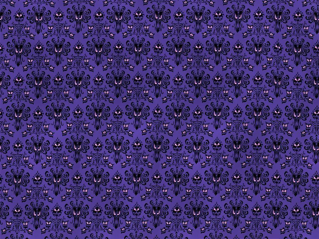 Haunted Mansion Purple Wallpaper