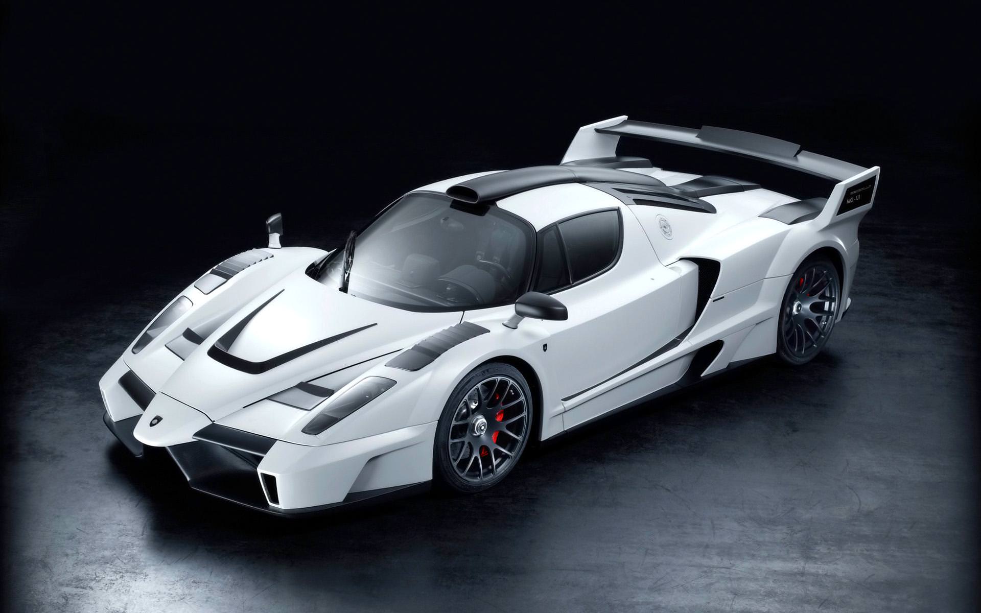 Cool White Ferrari Cars Modification Wallpaper Wallpaper