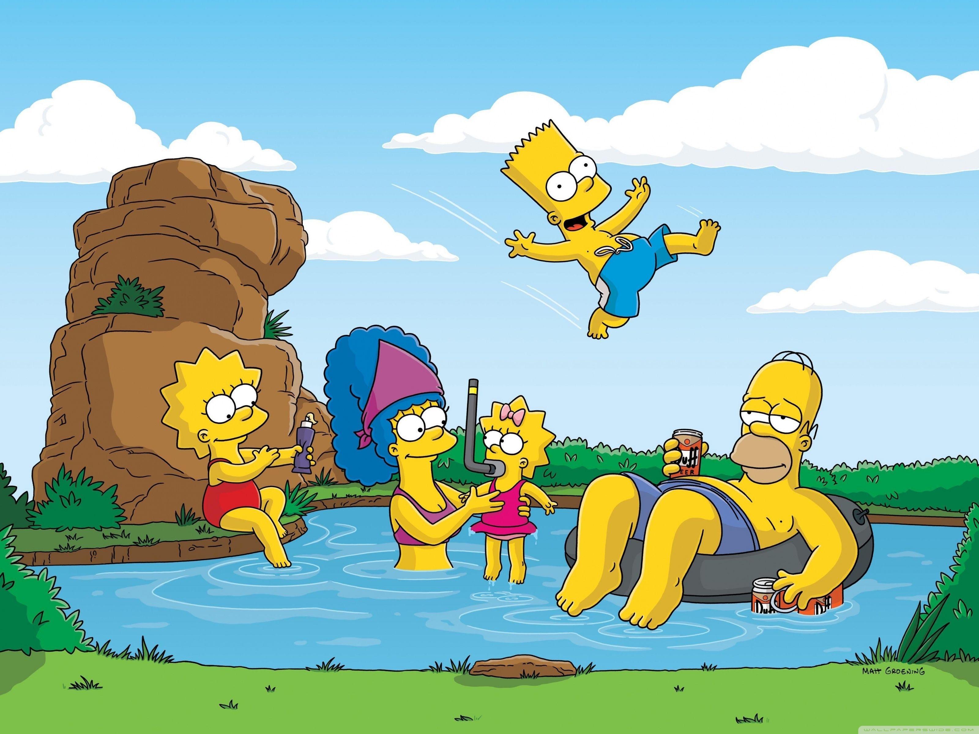 The Simpsons Summer Vacation ❤ 4K HD Desktop Wallpaper for