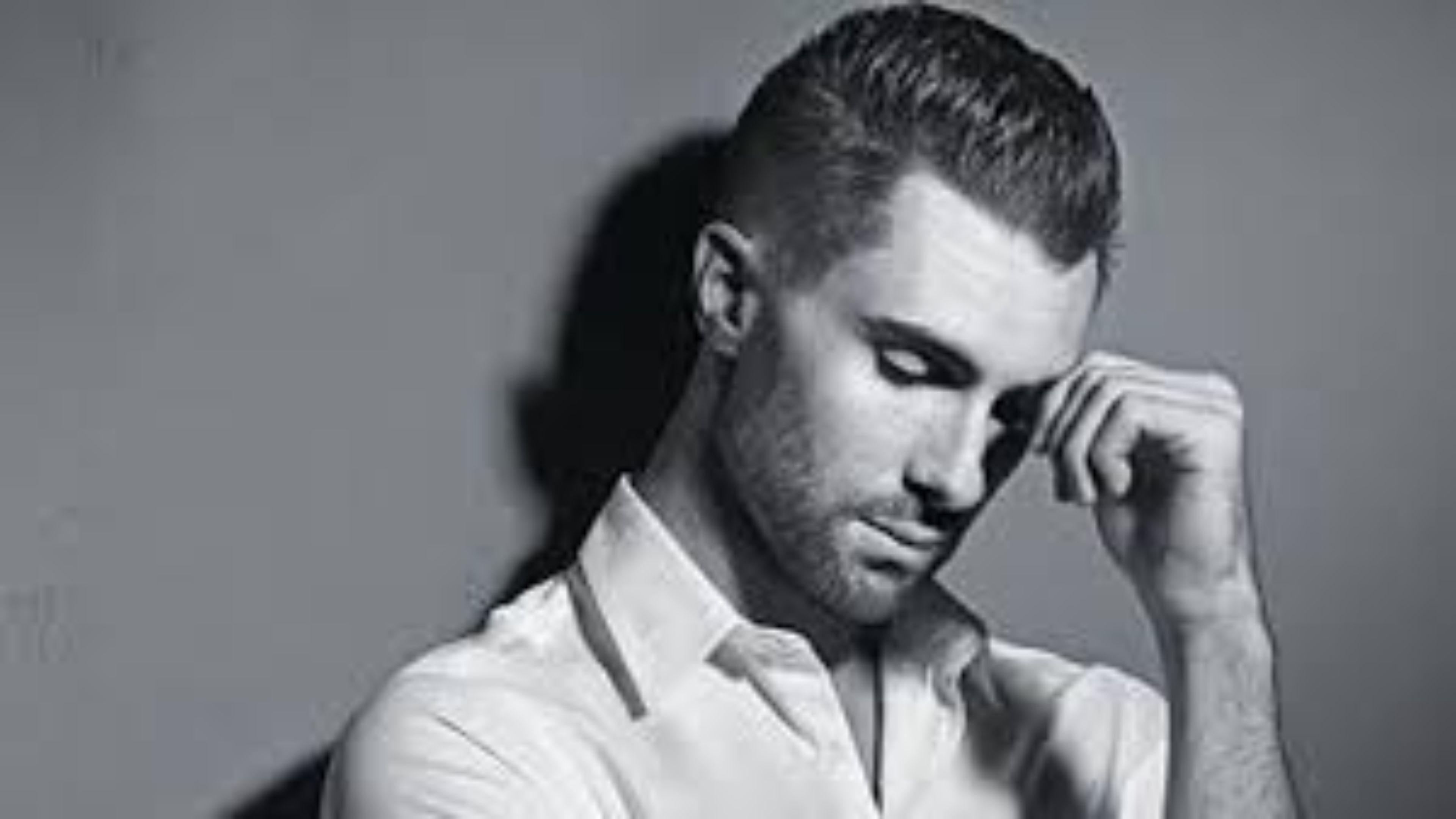 Black and White 4K Adam Levine Wallpaper. Free 4K Wallpaper