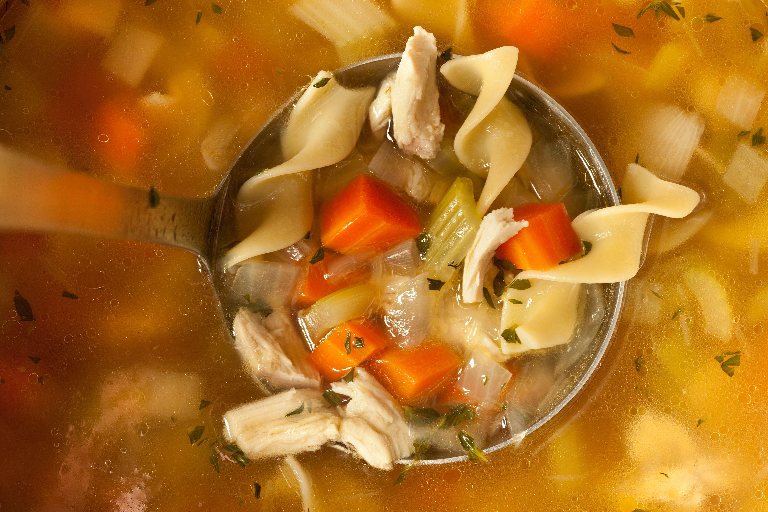 Easy Chicken Noodle Soup from a Leftover Roasted Chicken Recipe