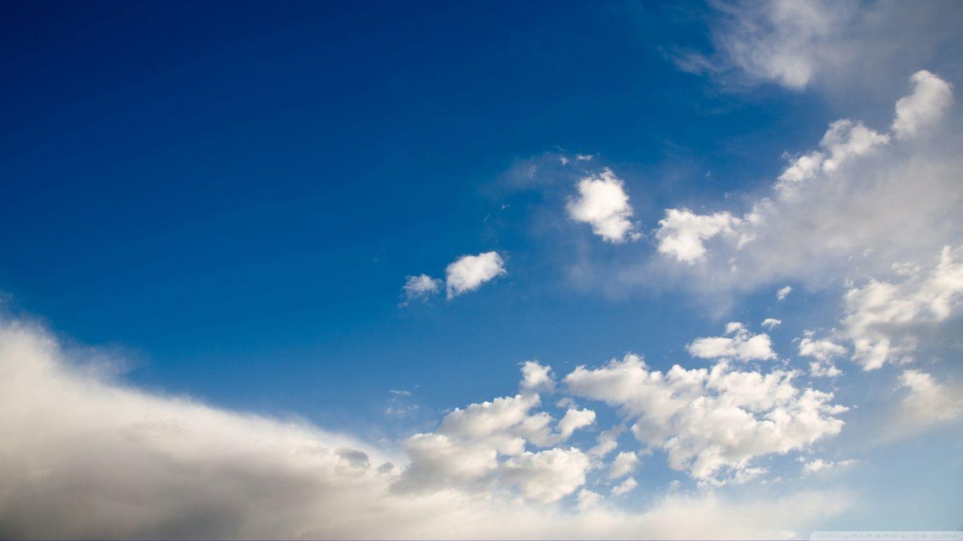 Deep Blue Sky With White Clouds ❤ 4K HD Desktop Wallpaper for 4K