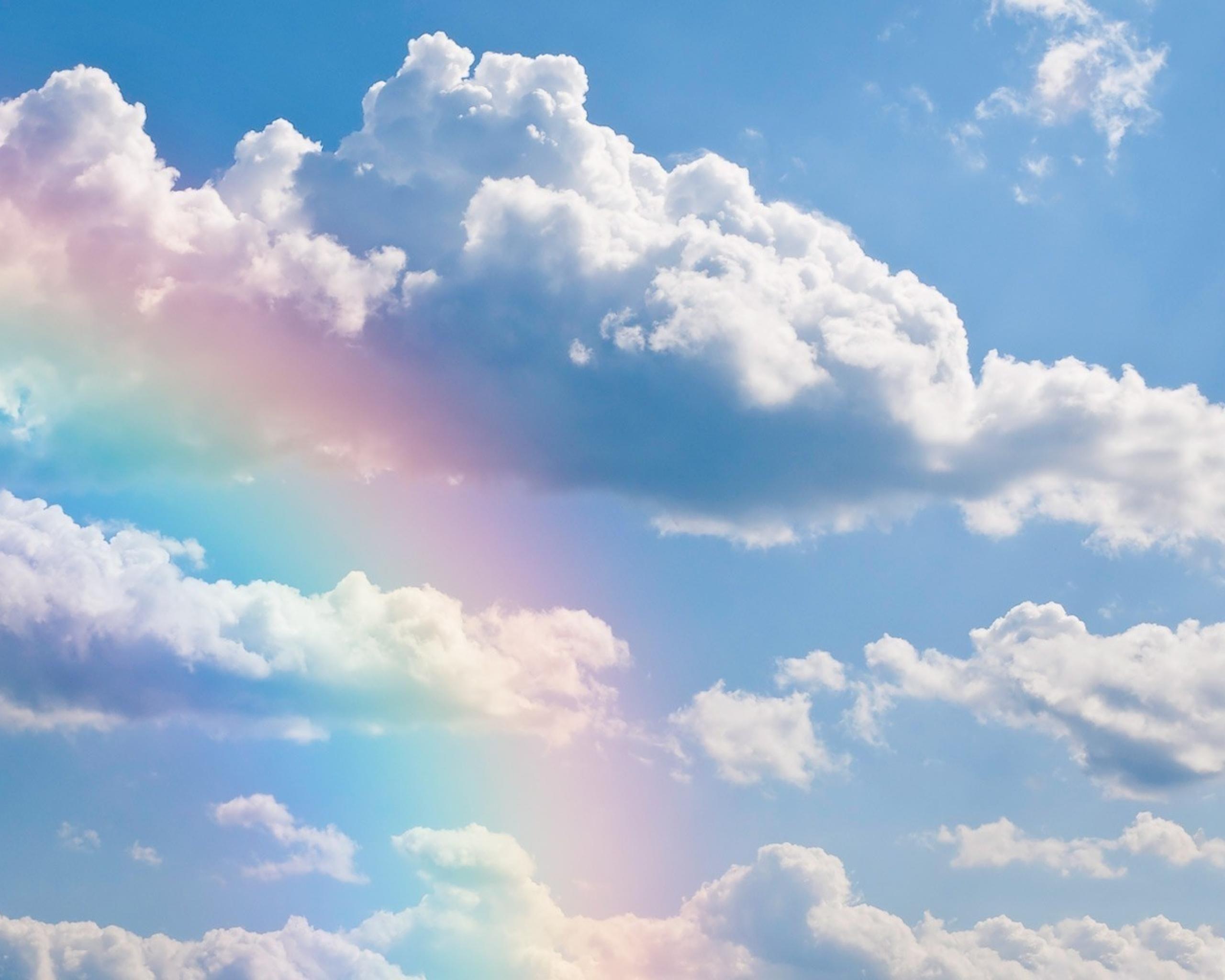 Wallpaper Rainbows Clouds Sky Rainbow Nature Free HD 2560x2048