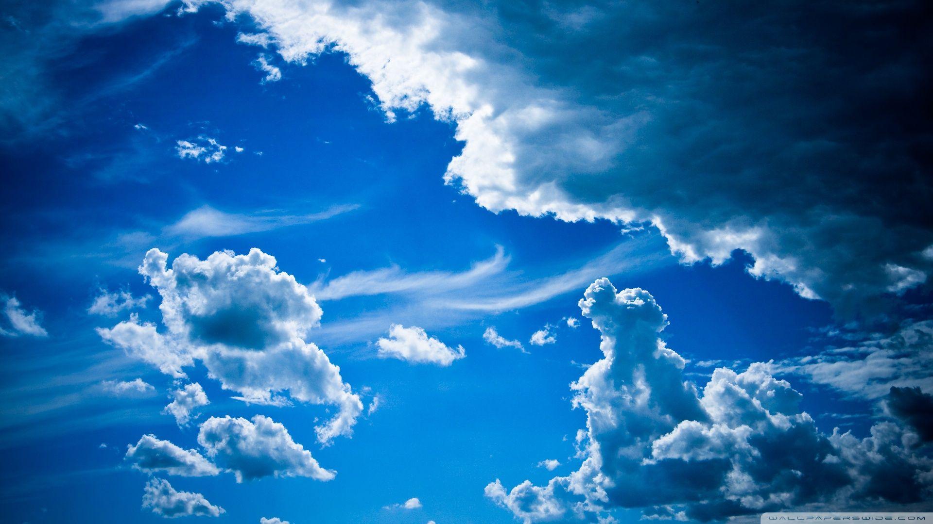 Blue Clouds ❤ 4K HD Desktop Wallpaper for 4K Ultra HD TV • Wide