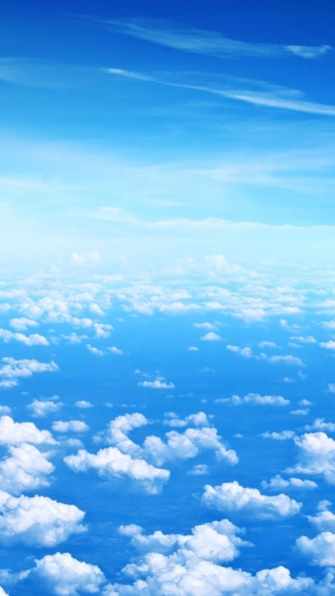 Blue sky clouds wallpaper