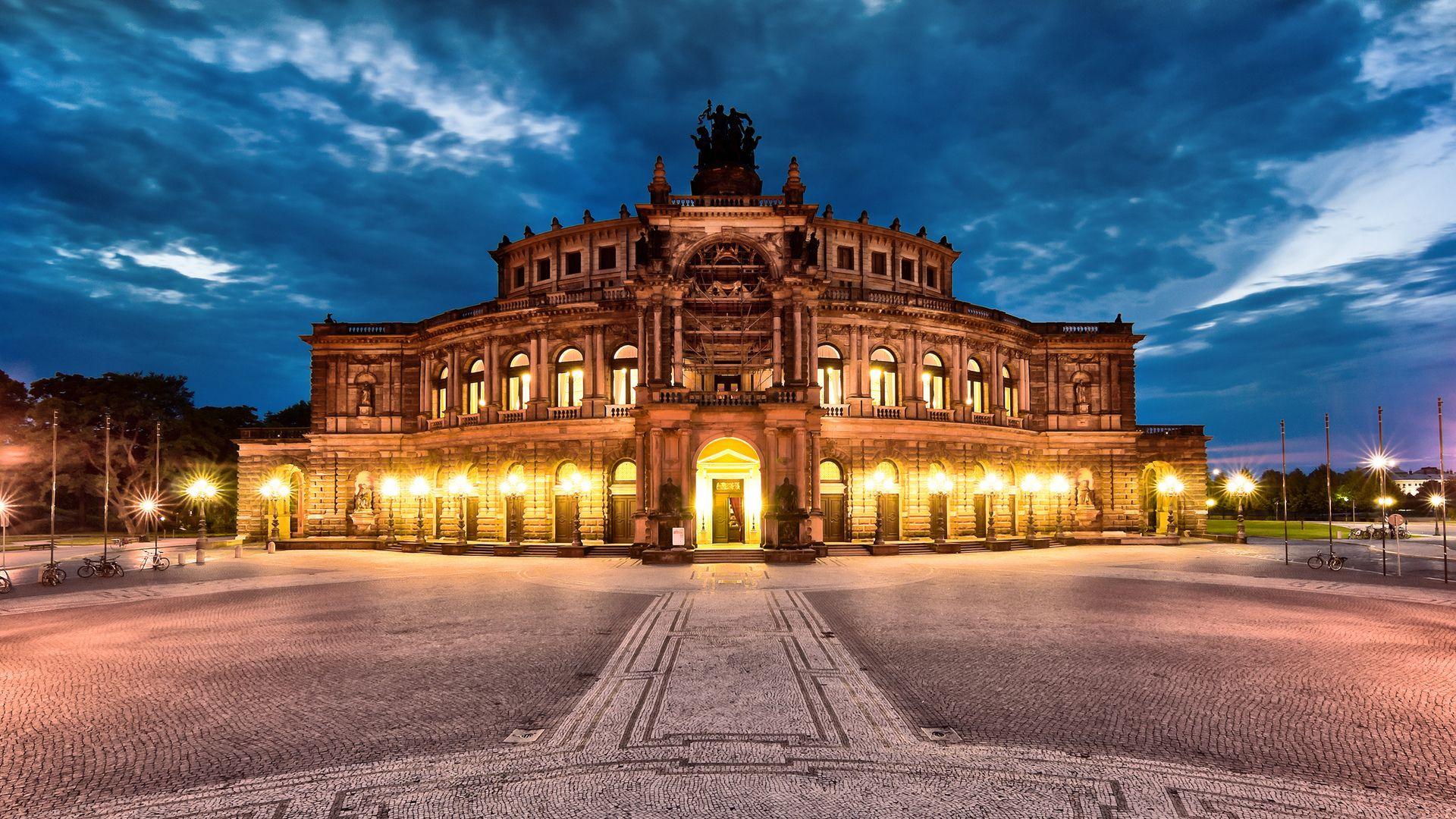 Dresden Opera Hous HD Wallpaper, Background Image