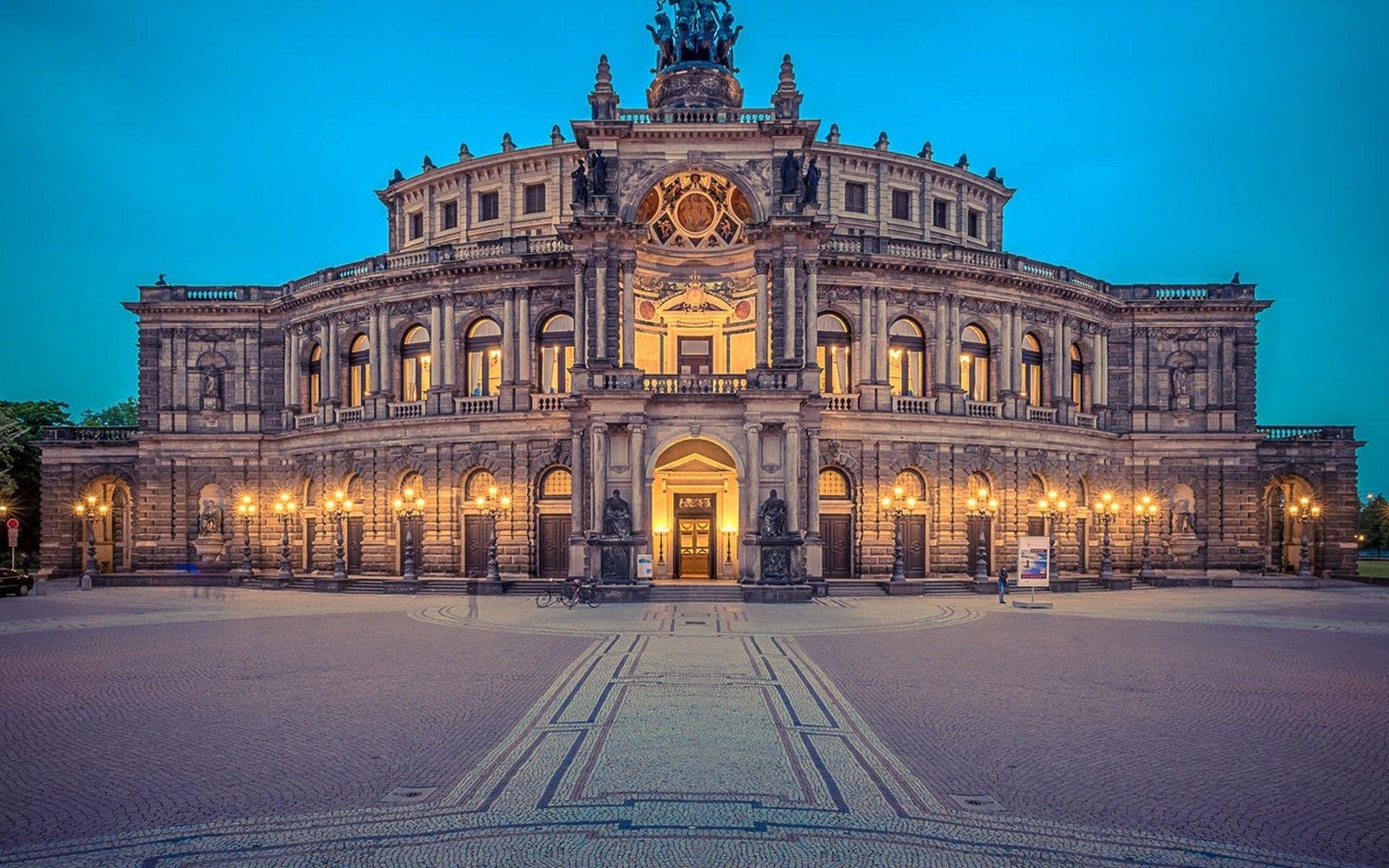 Dresden Opera Hous HD Wallpaper, Background Image