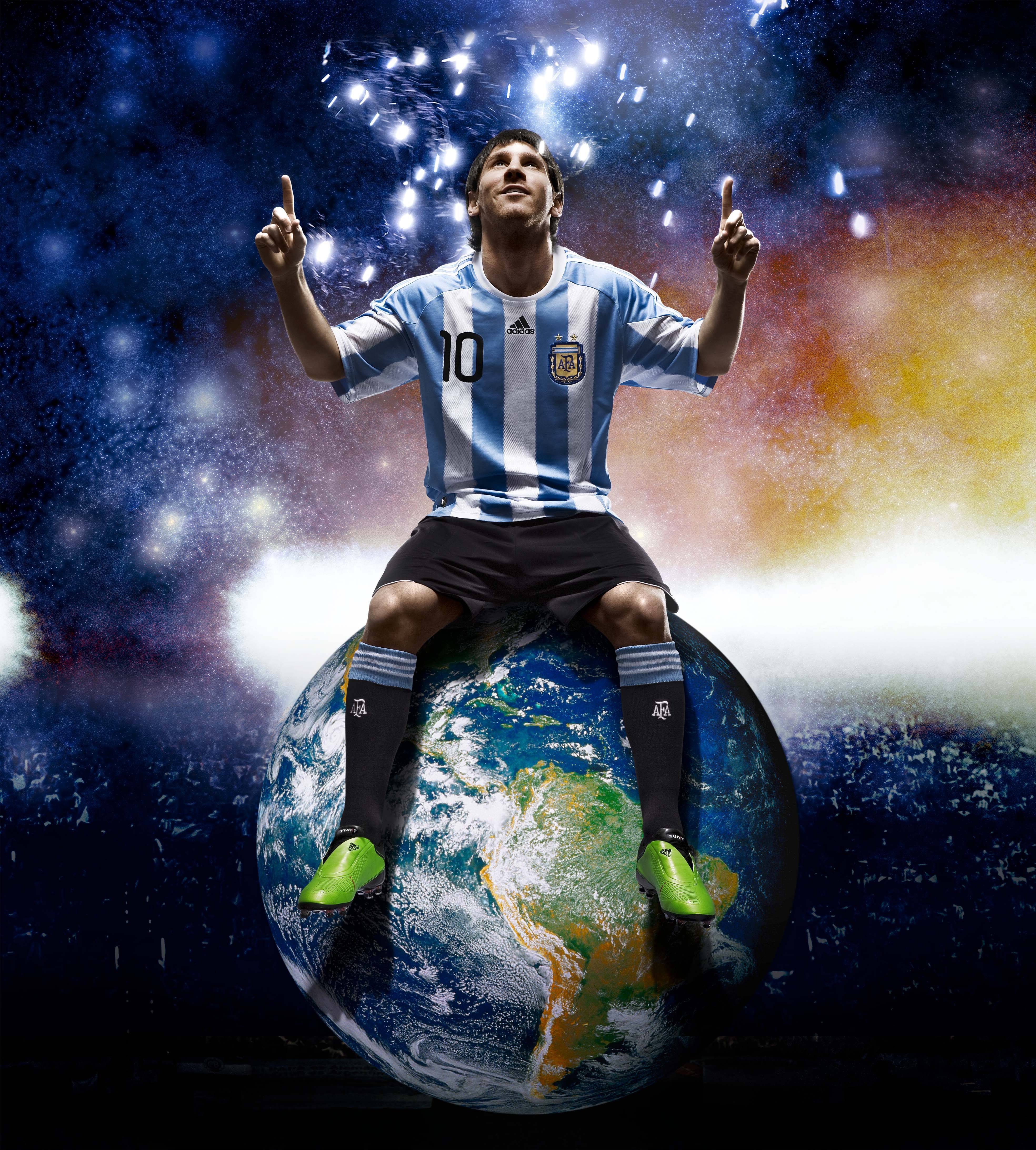 Lionel Messi Argentina Exclusive HD Wallpaper Background Background