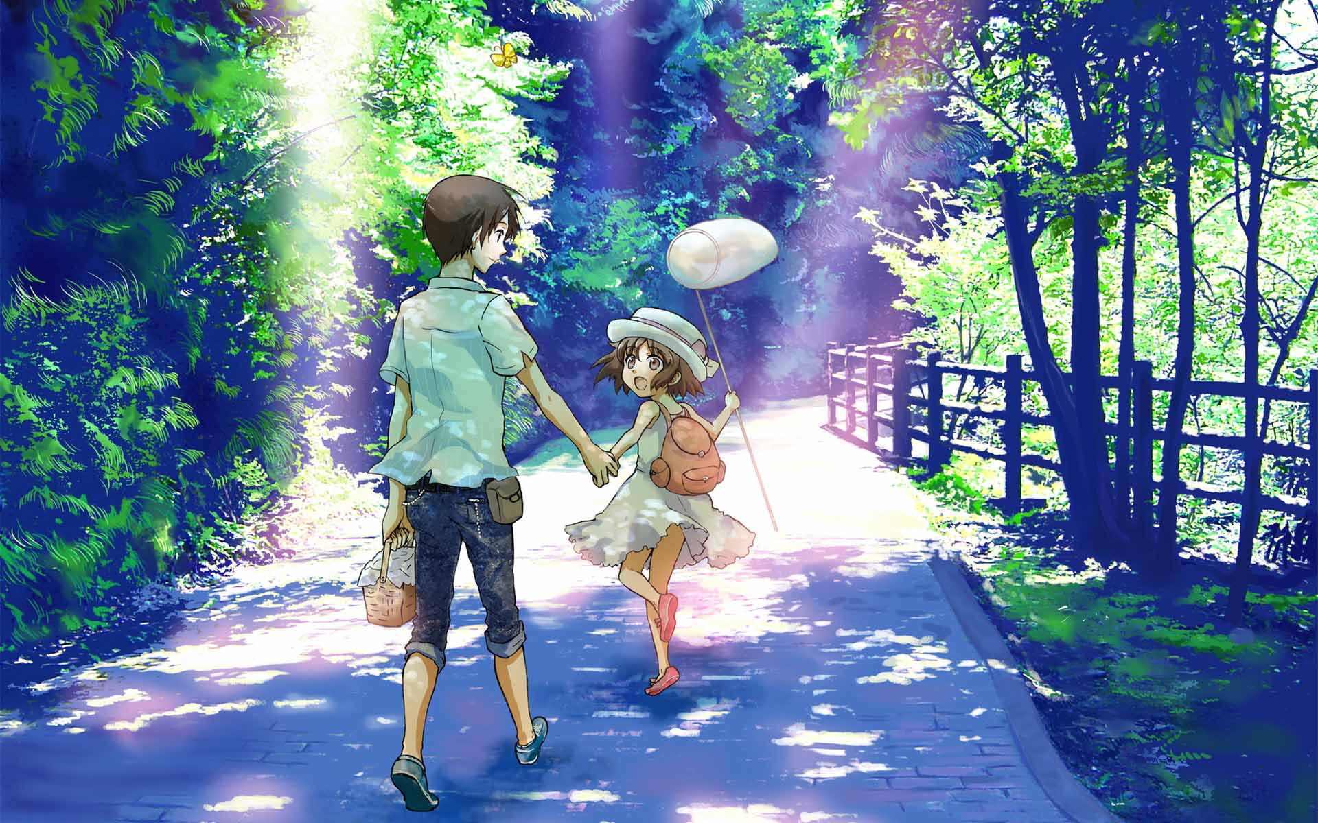 Cute Anime Kids Girl Boy Wallpaper