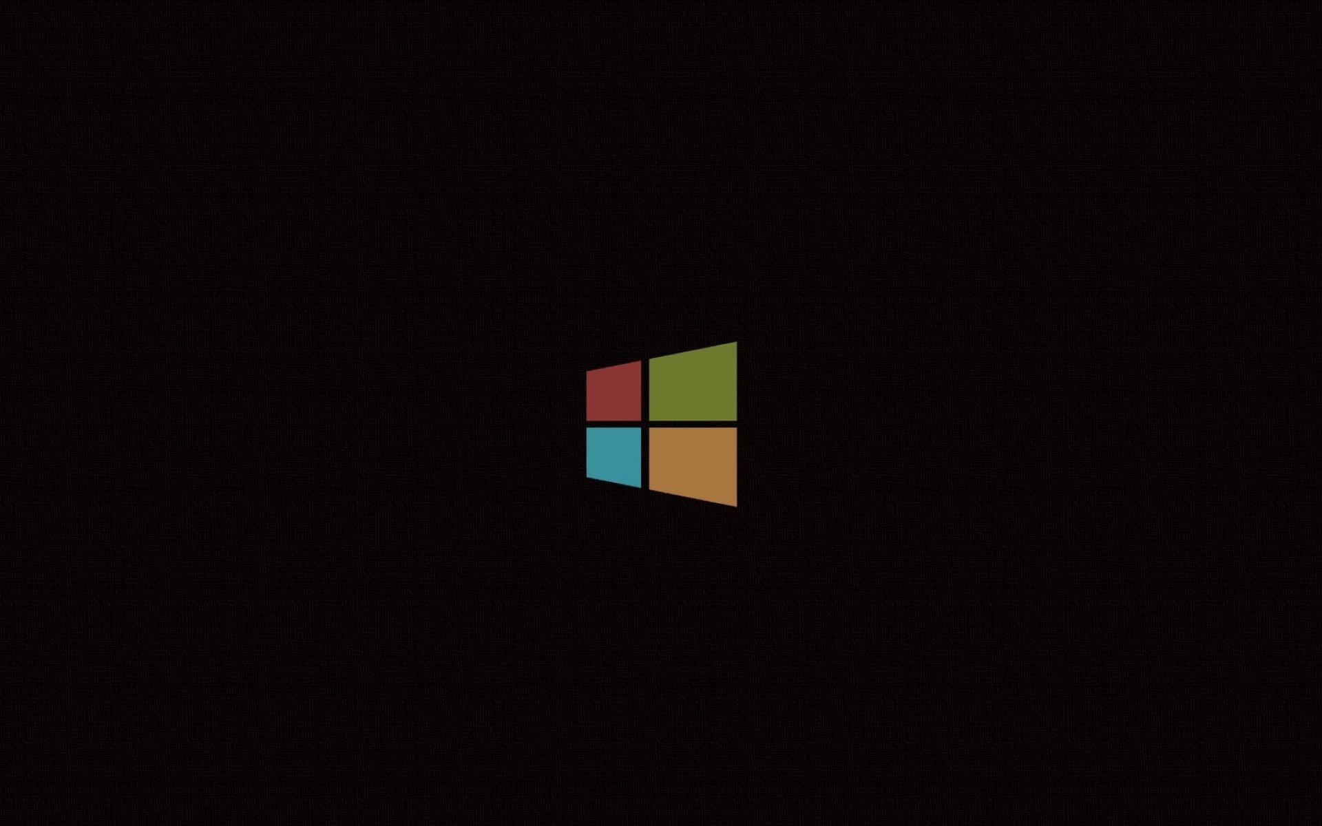 Minimalistic windows 8 logos simple background black wallpaper