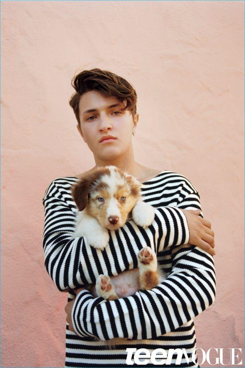 Cameron Dallas & Anwar Hadid 2016 Teen Vogue Photo Shoot. Gucci