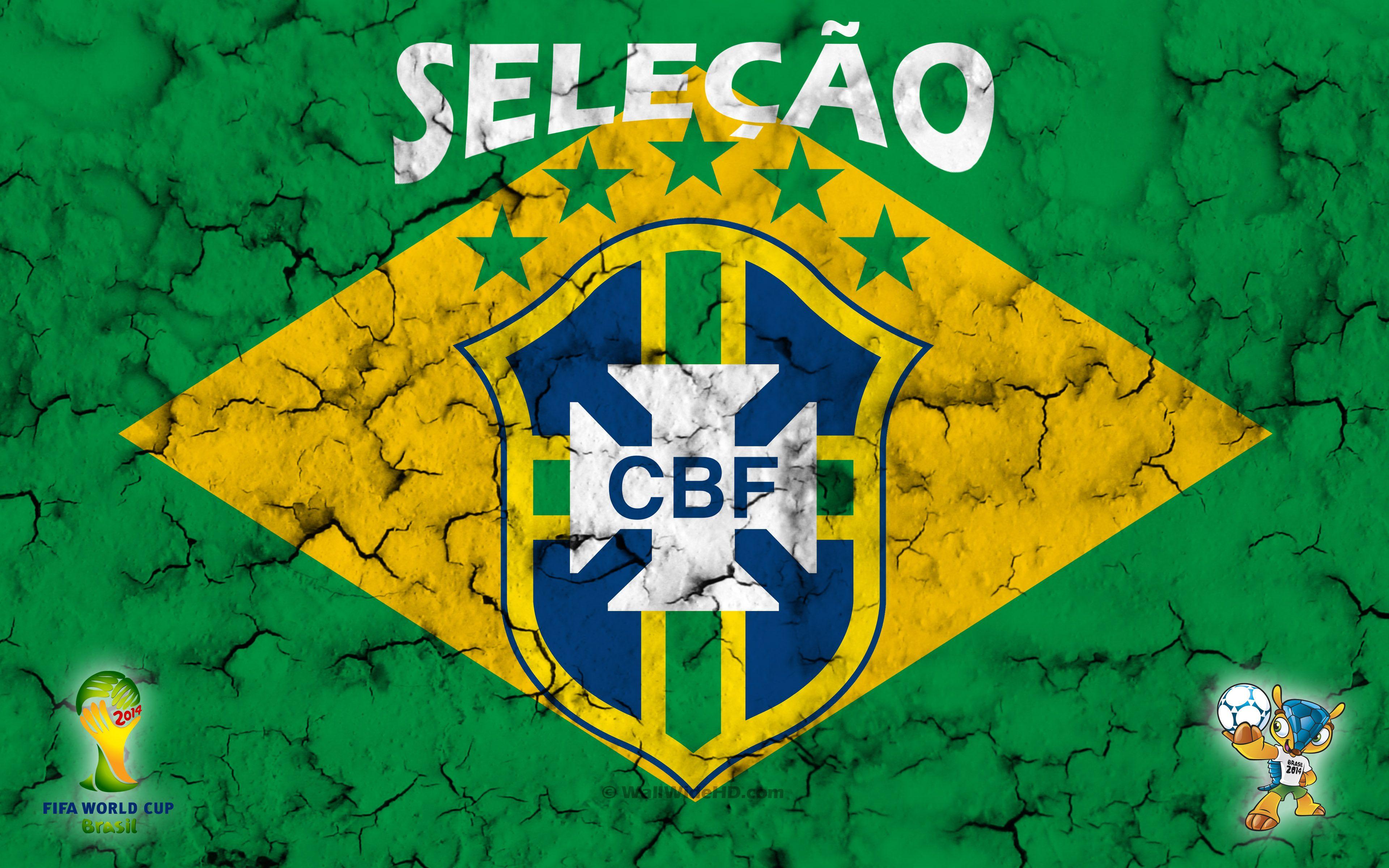 Brazilian football team, glass logo, South America, Conmebol, blue grunge  background, HD wallpaper | Peakpx