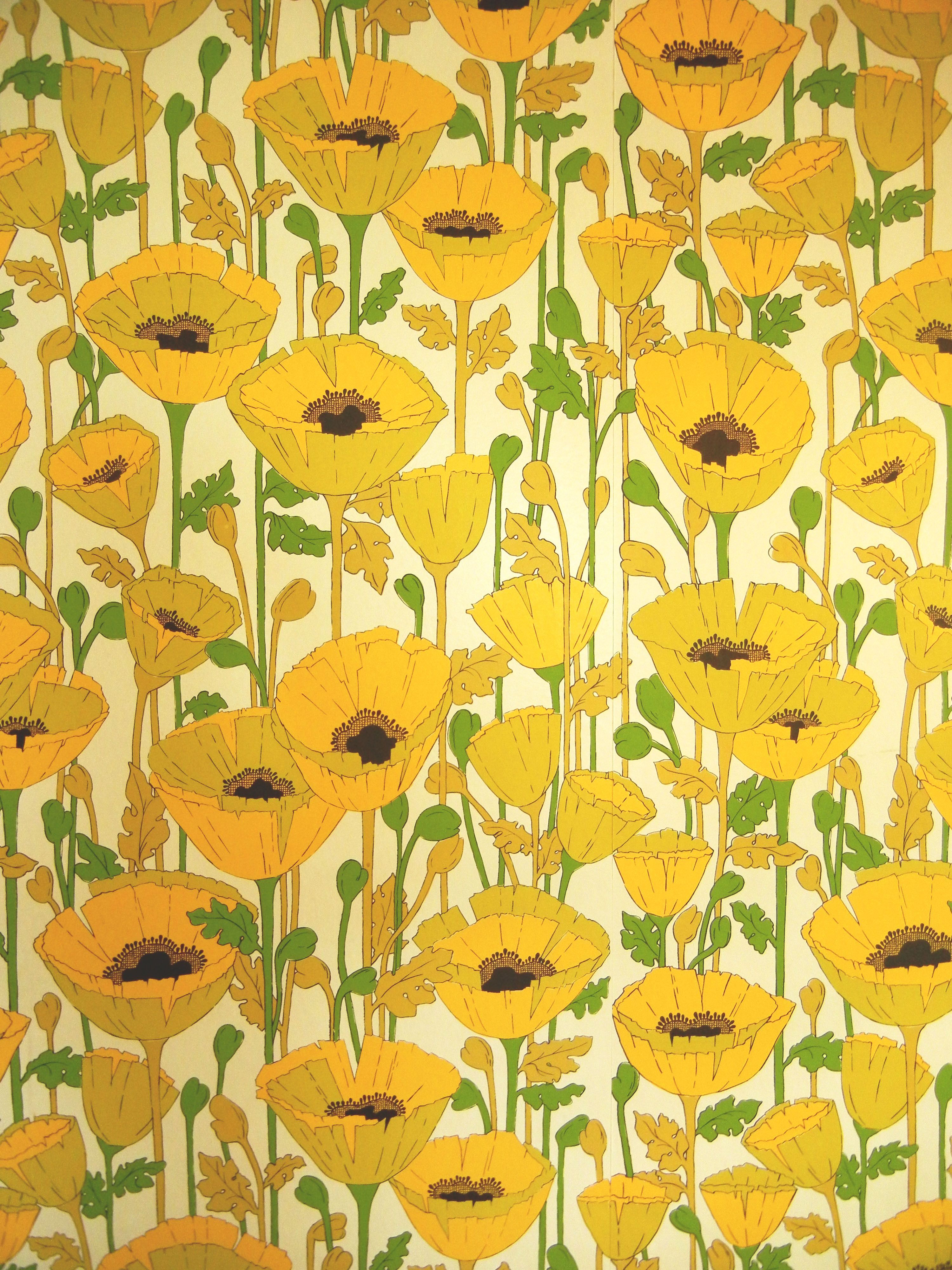 60's wallpaper wallpaper, Vintage patterns background, Hand painted wallpaper