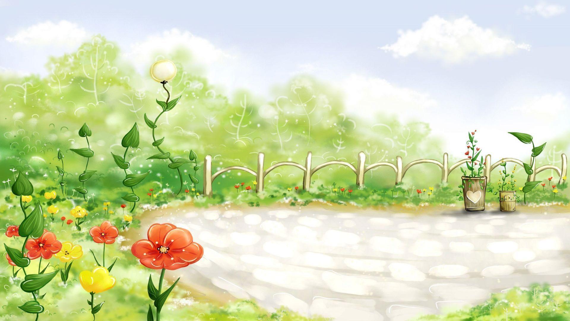 Flower Garden Background