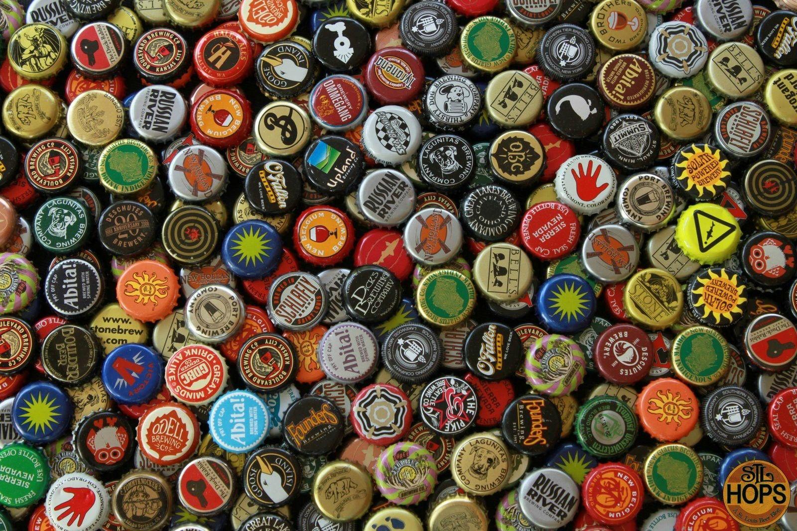 Just because I can't have a pint at work., beerporn. Beer wallpaper, Beer bottle caps, Bottle cap