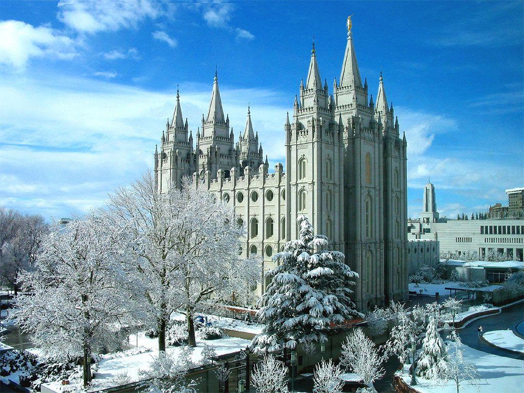 Salt Lake Temple Winter Wallpaper