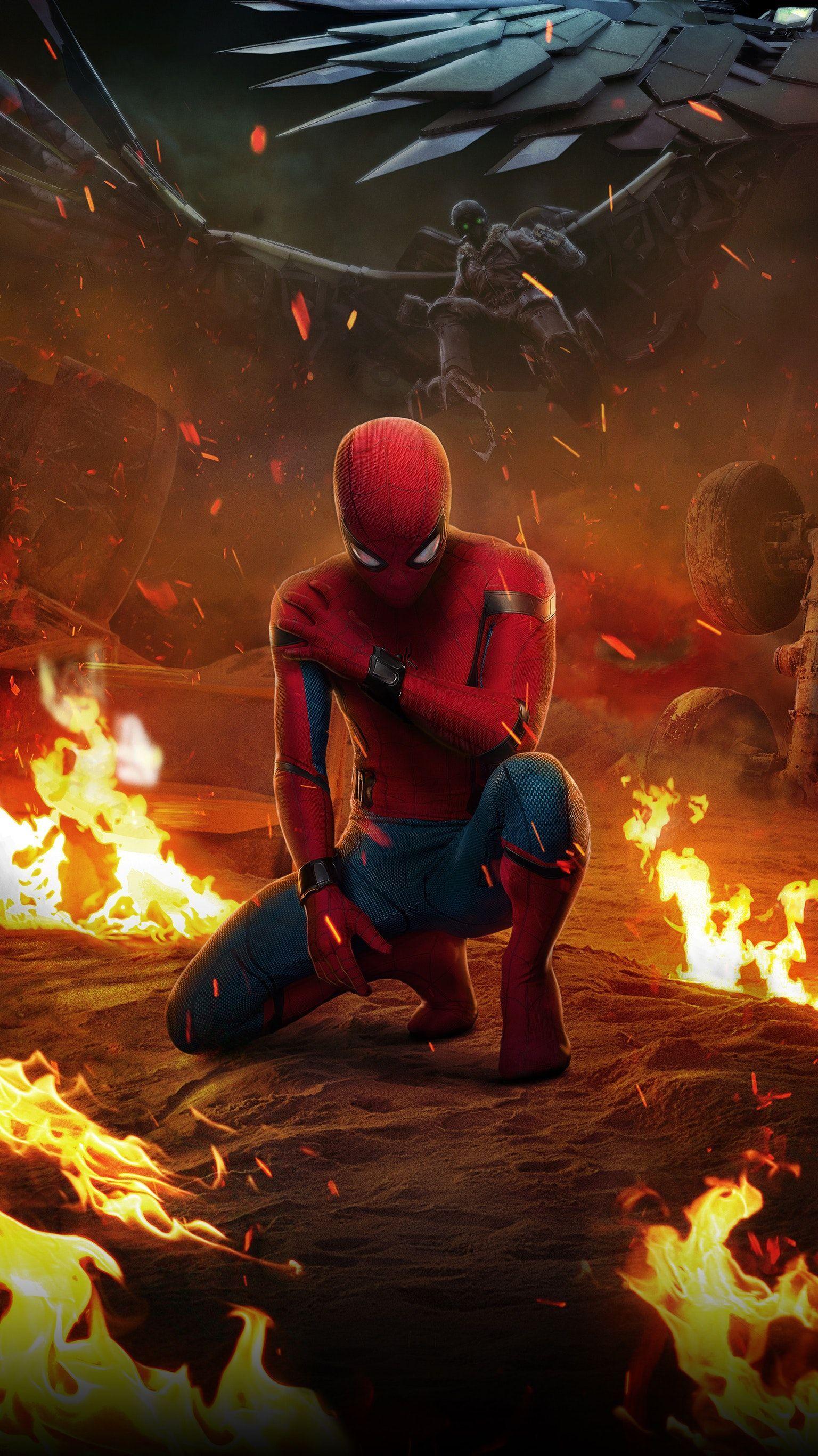 Spider Man: Homecoming (2017) Phone Wallpaper. Spiderman, Marvel