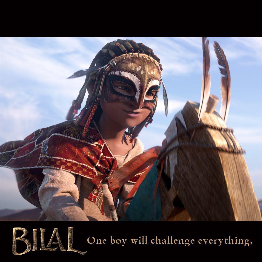 Bilal, a new animation film about an african boy. Mask, africa