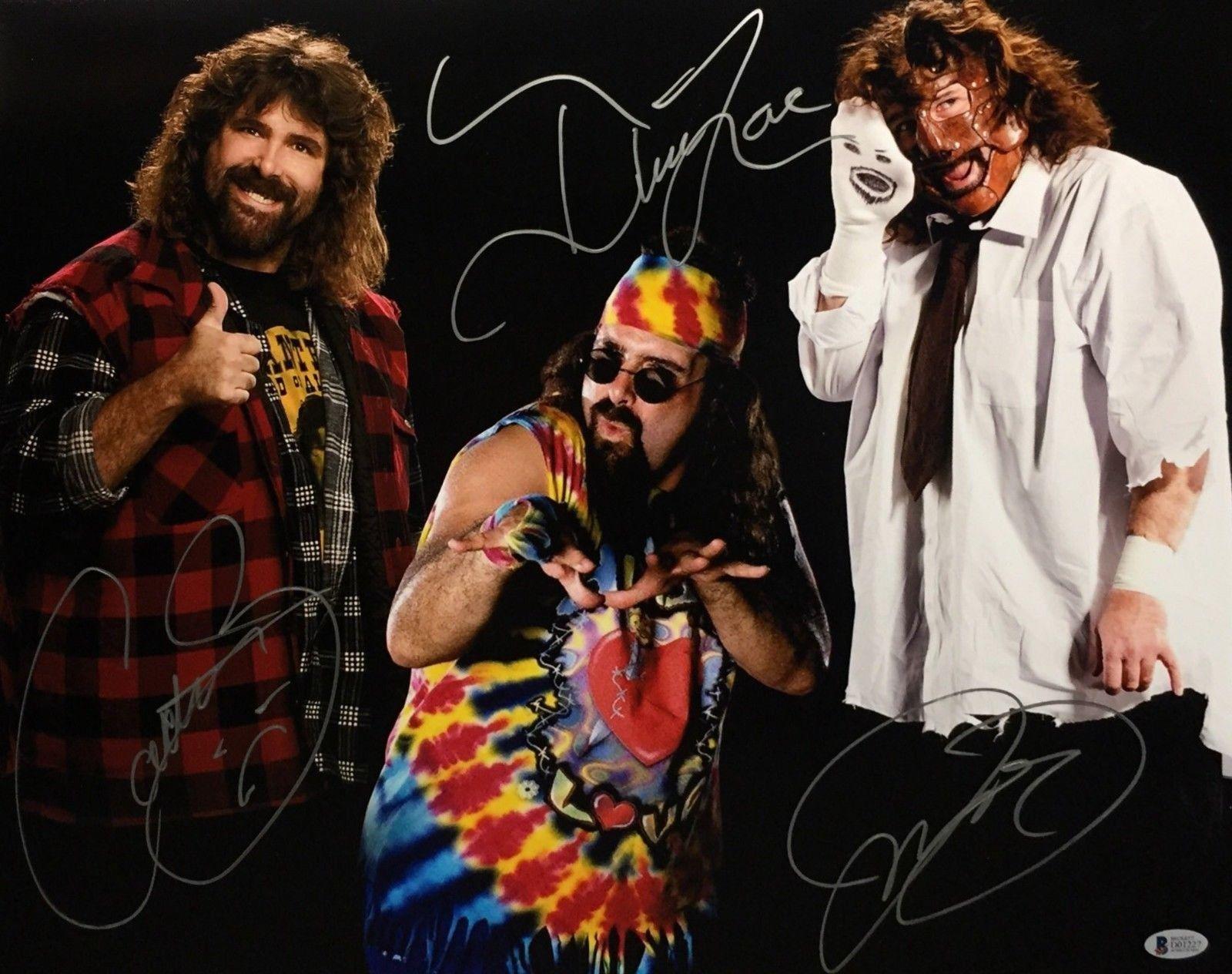 Mick Foley Signed 16x20 Photo 'Cactus Jack Dude Love *Socko WWE ECW