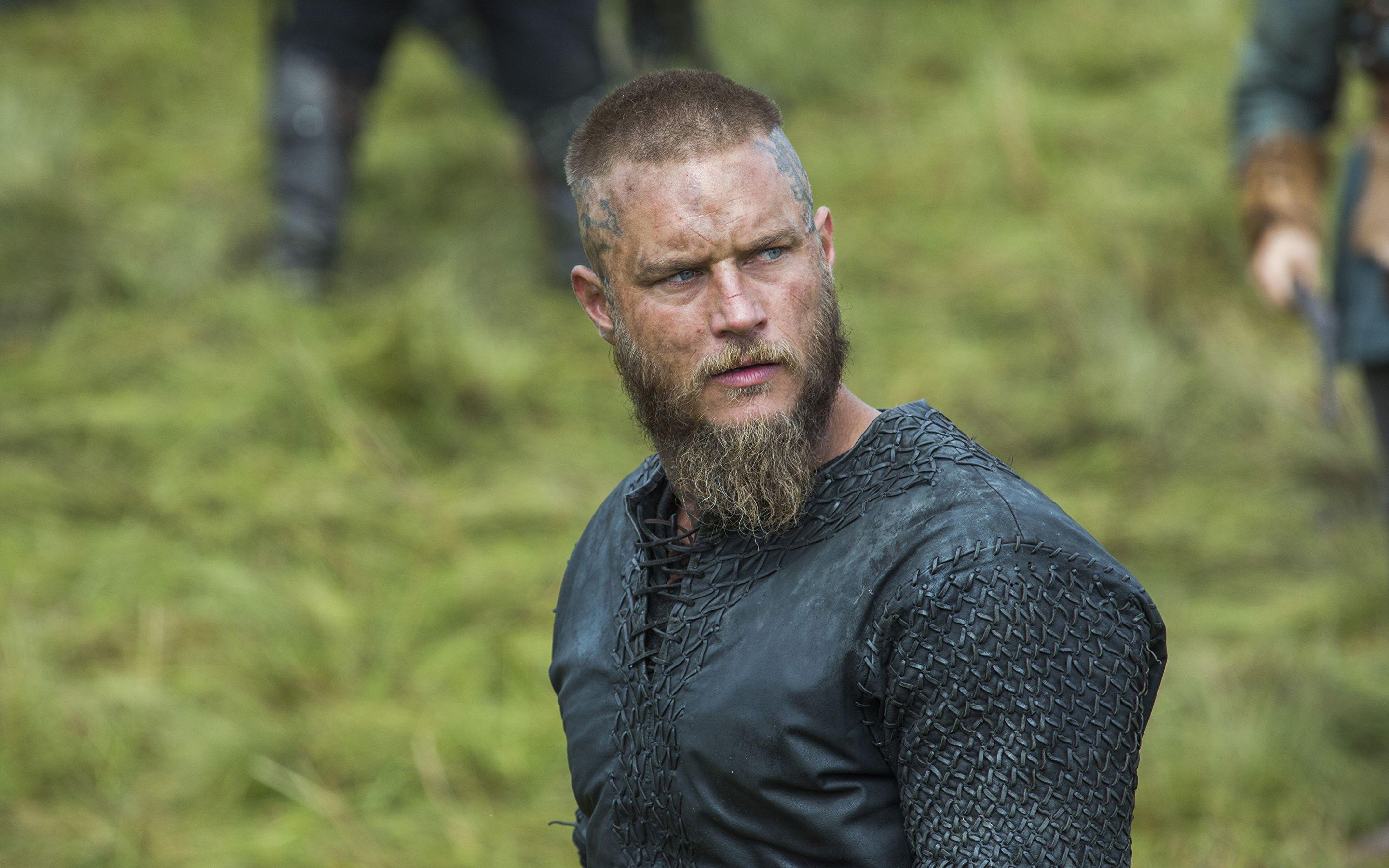 Photo Vikings (TV series) Man Moustache Travis Fimmel, 2880x1800