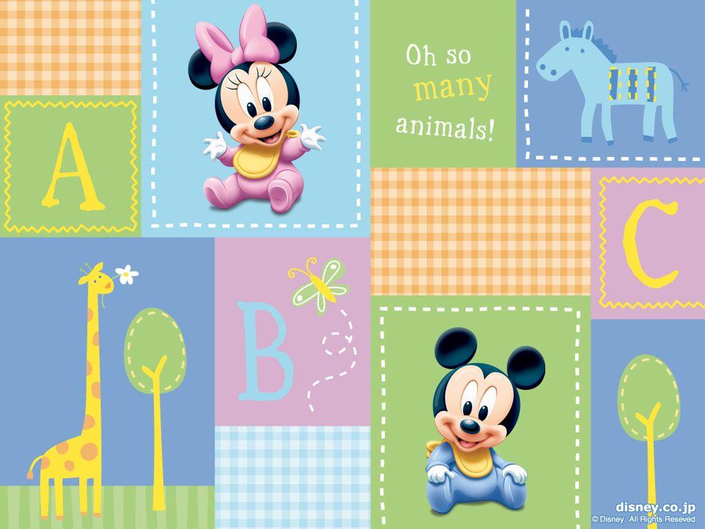 Baby Mickey and Minnie Wallpaper. Minnie wallpaper, Bebê mickey, Wallpaper