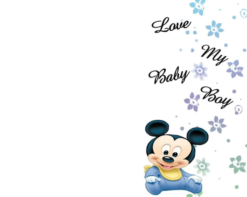 Baby mickey mouse background