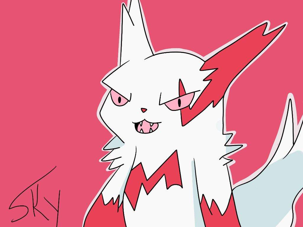 Zangoose art + Update. Pokémon Amino