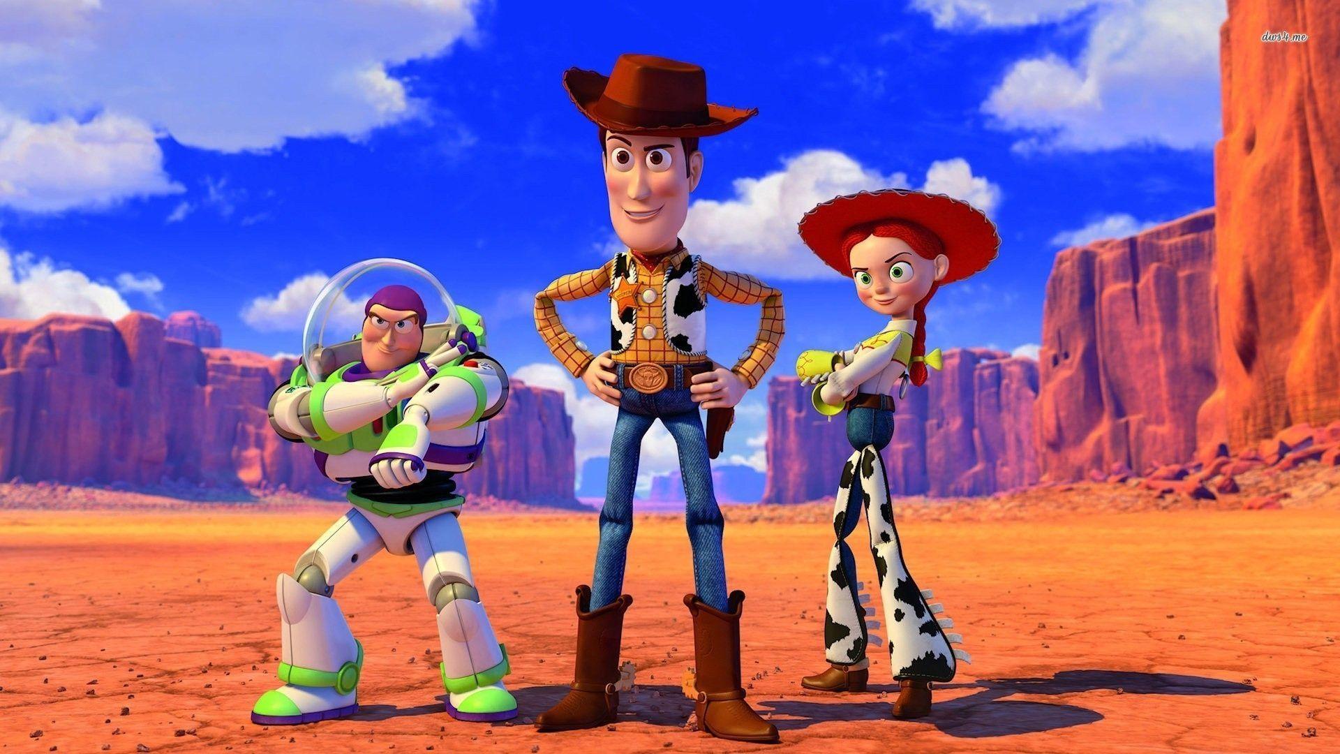 Buzz Lightyear, Sheriff Woody, and Jessie, Toy Story 1920x1080