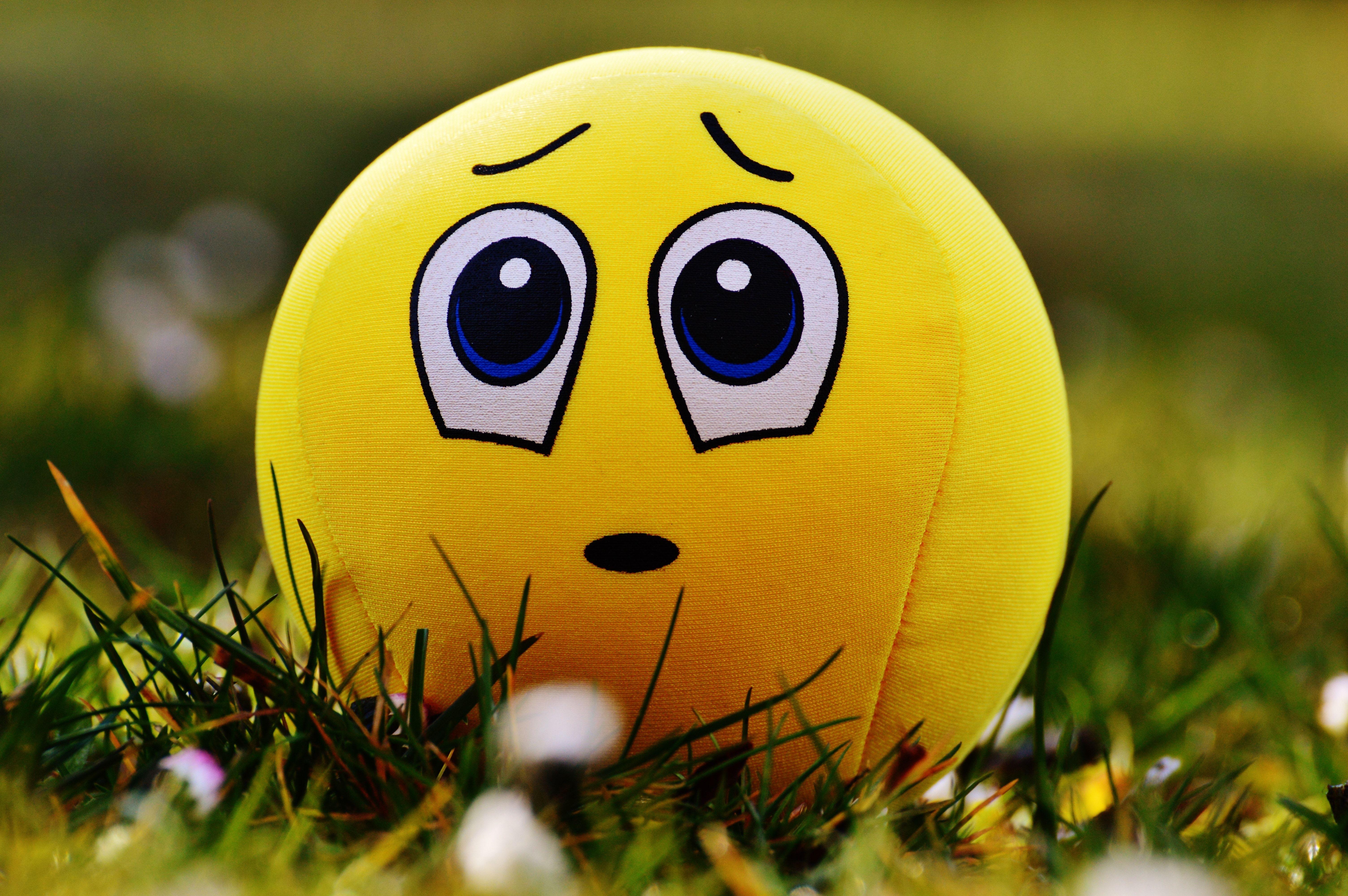 yellow sad emoji soft toy free image