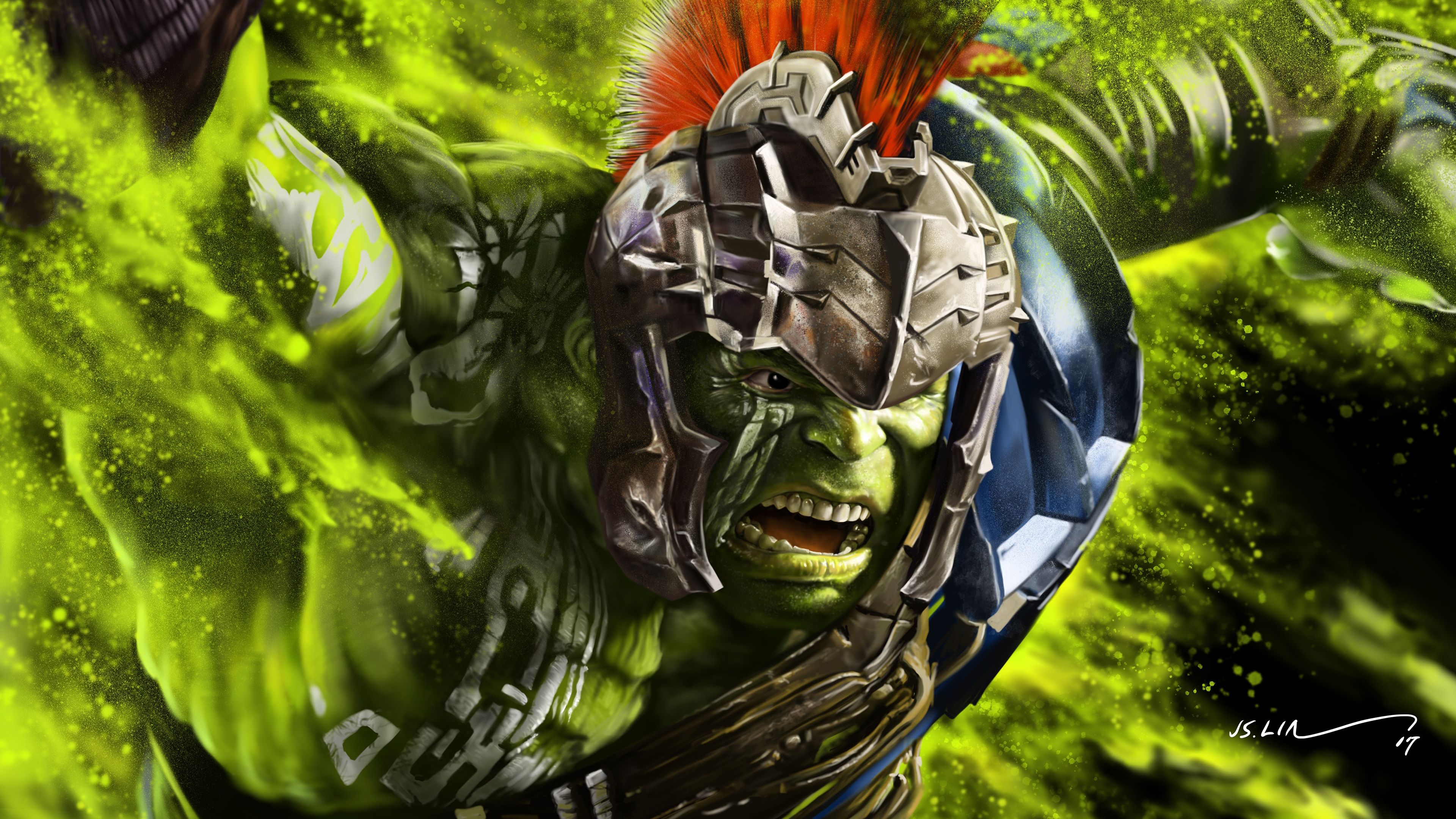 Hulk Thor Ragnarok Artwork 4K Wallpaper