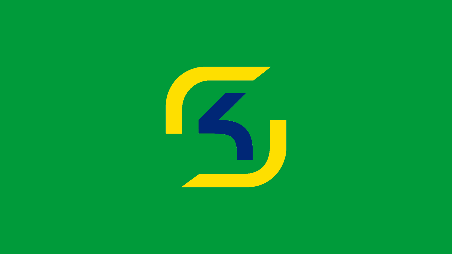 A simple SK Gaming wallpaper- Inspired by the Brazilian flag. best