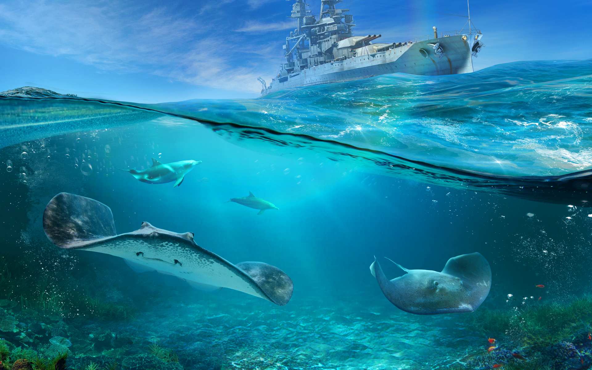 World of Warships World Oceans Day Wallpaper