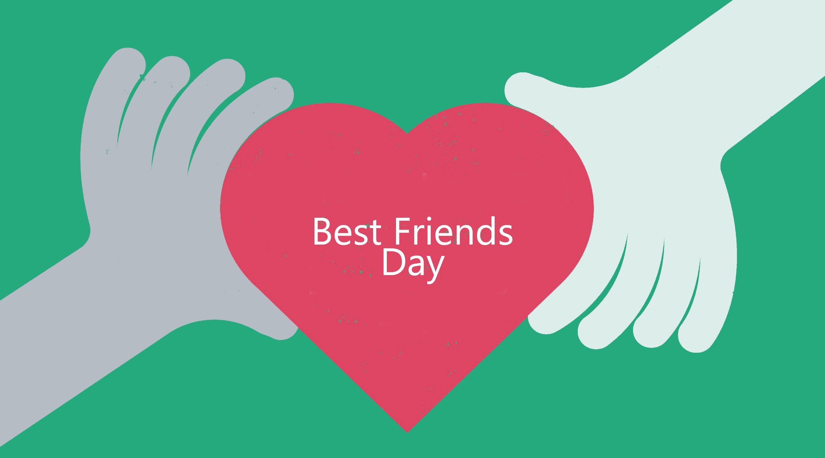 Best Friends Day Hearts Wallpaper HD Wallpaper