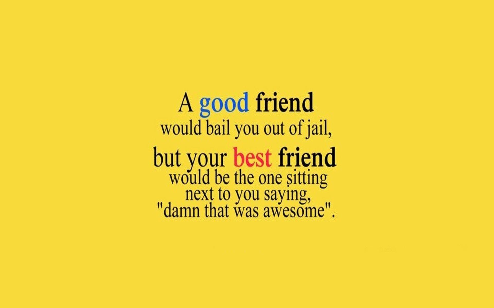 Cute Friendship Quotes With Image. Friendship wallpaper -Chobirdokan