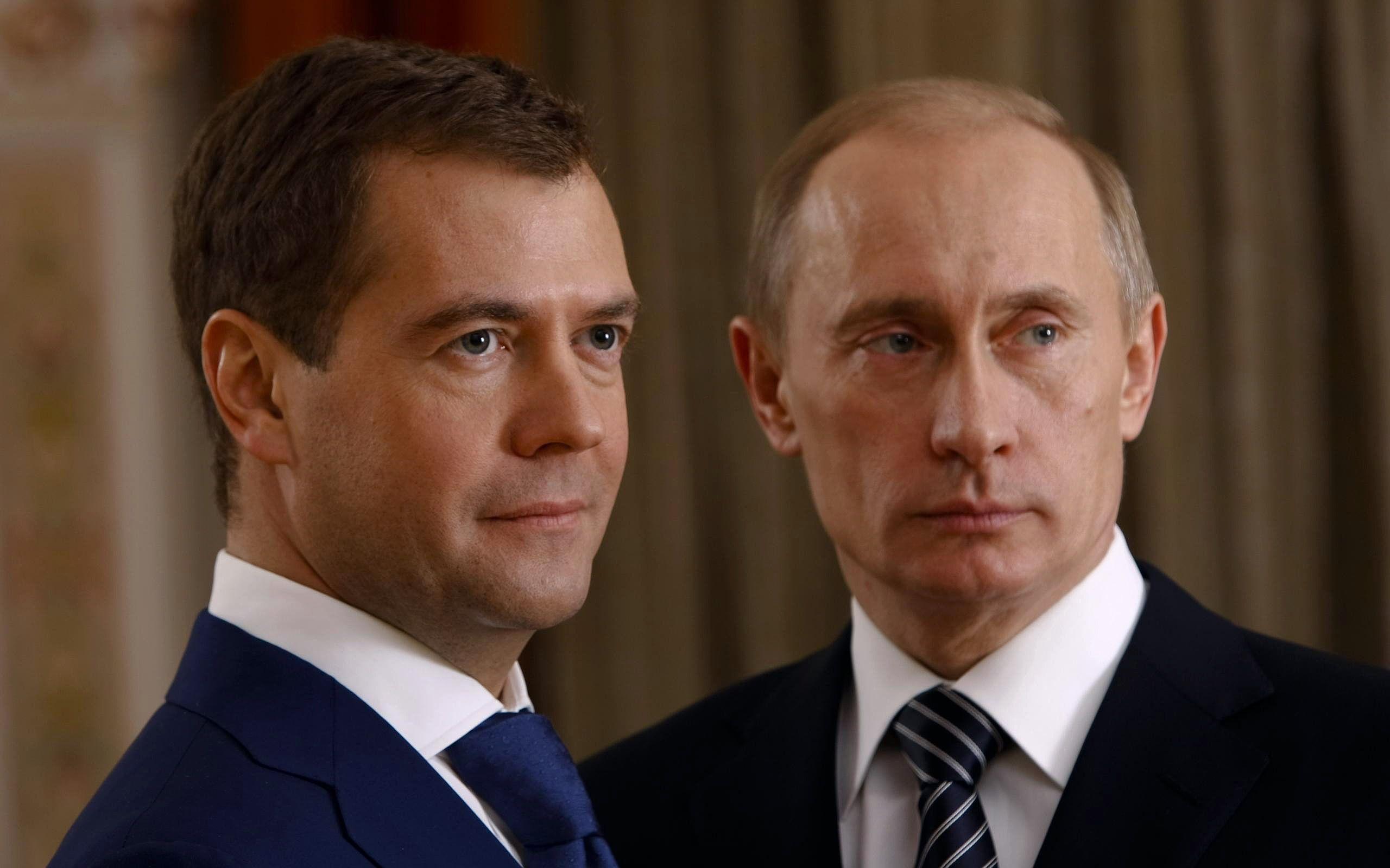 Wallpaper Vladimir Putin Dmitry Medvedev President Celebrities