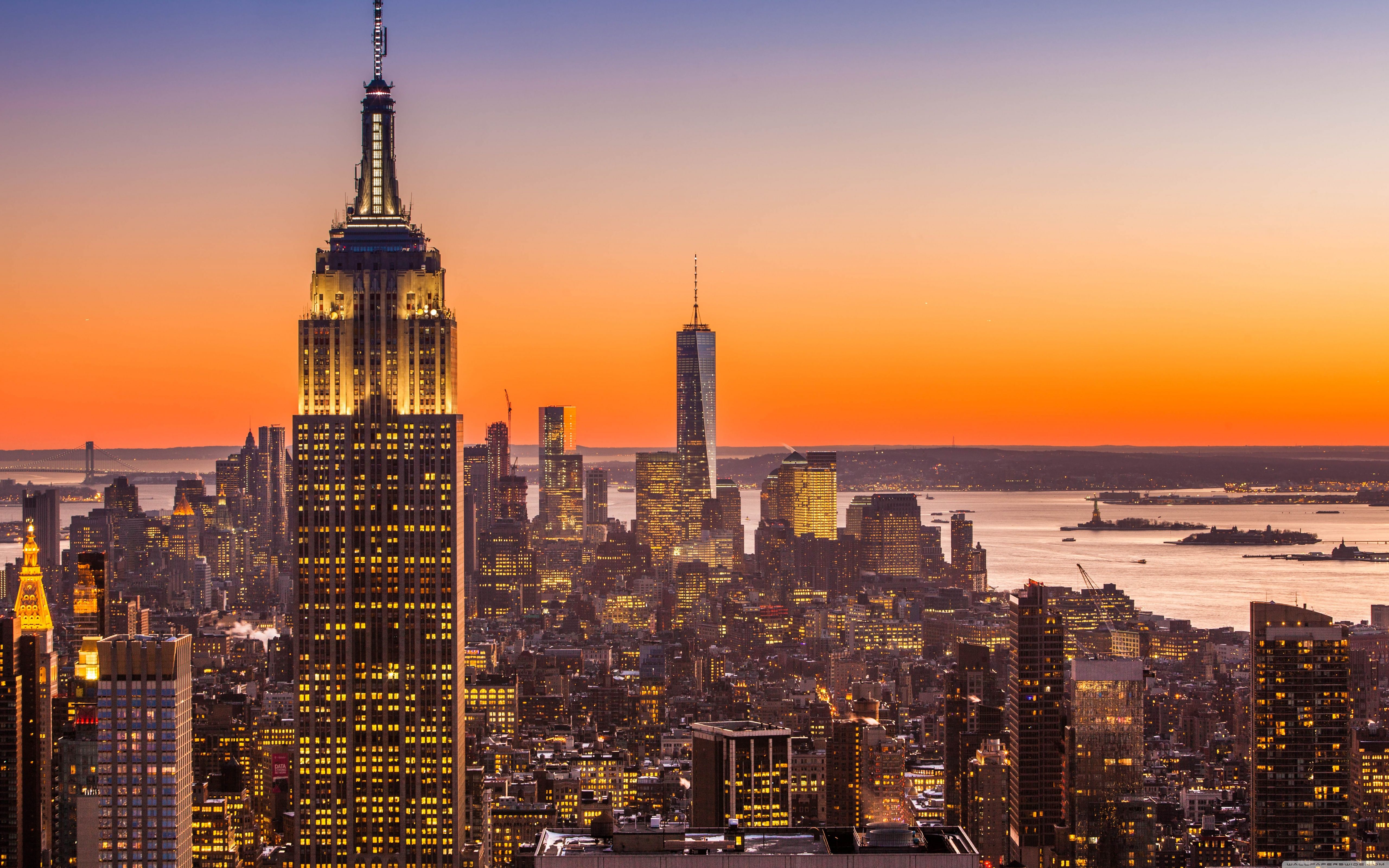 New York City Aerial View ❤ 4K HD Desktop Wallpaper for 4K Ultra HD