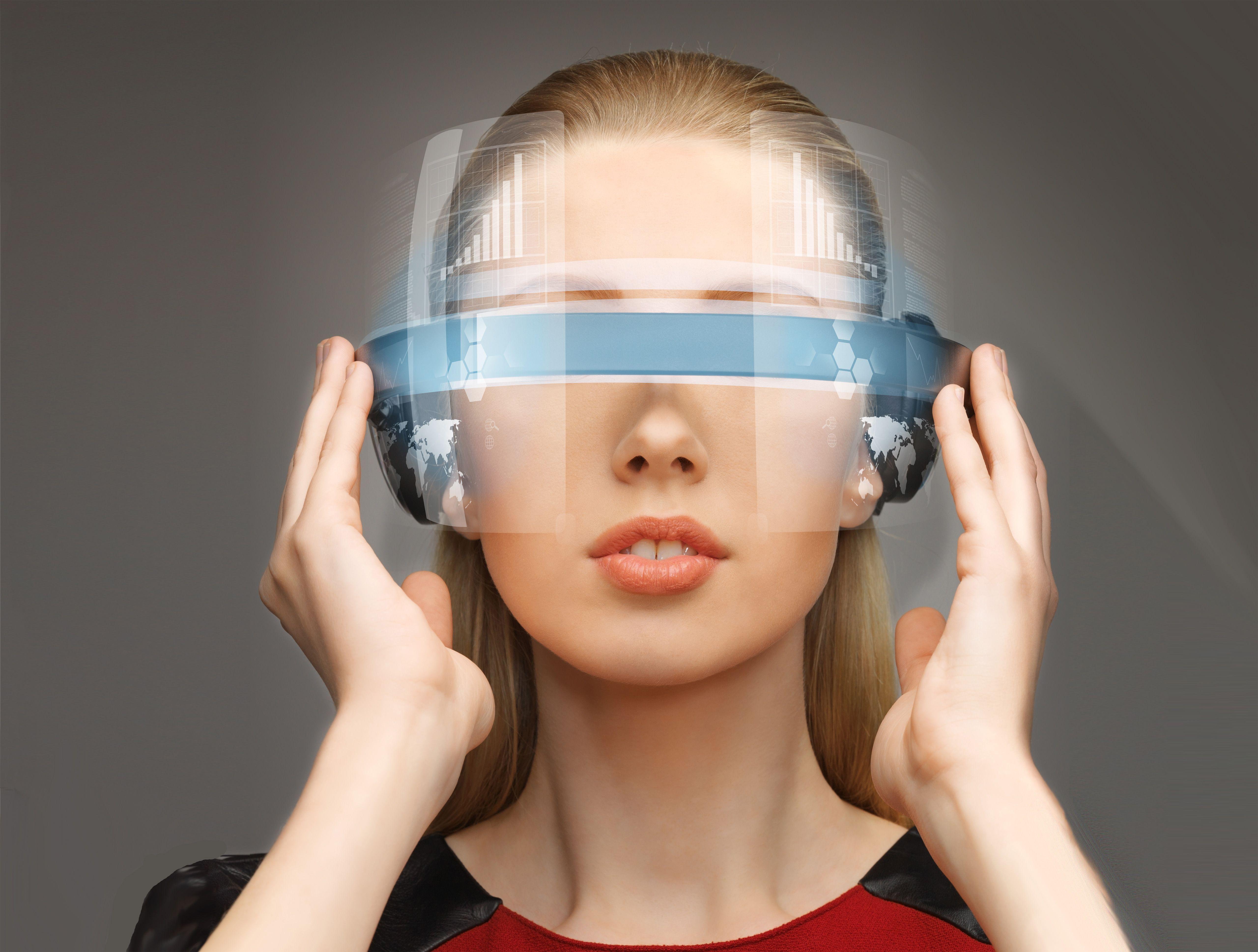 Wallpaper Virtual reality, VR Concept, Technology