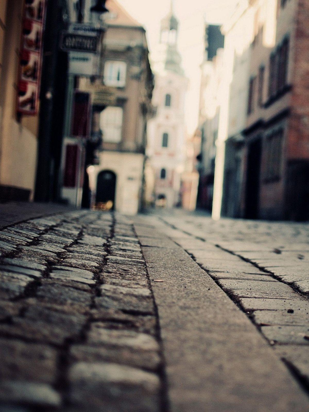 City Street Macro Stones Android Wallpaper free download