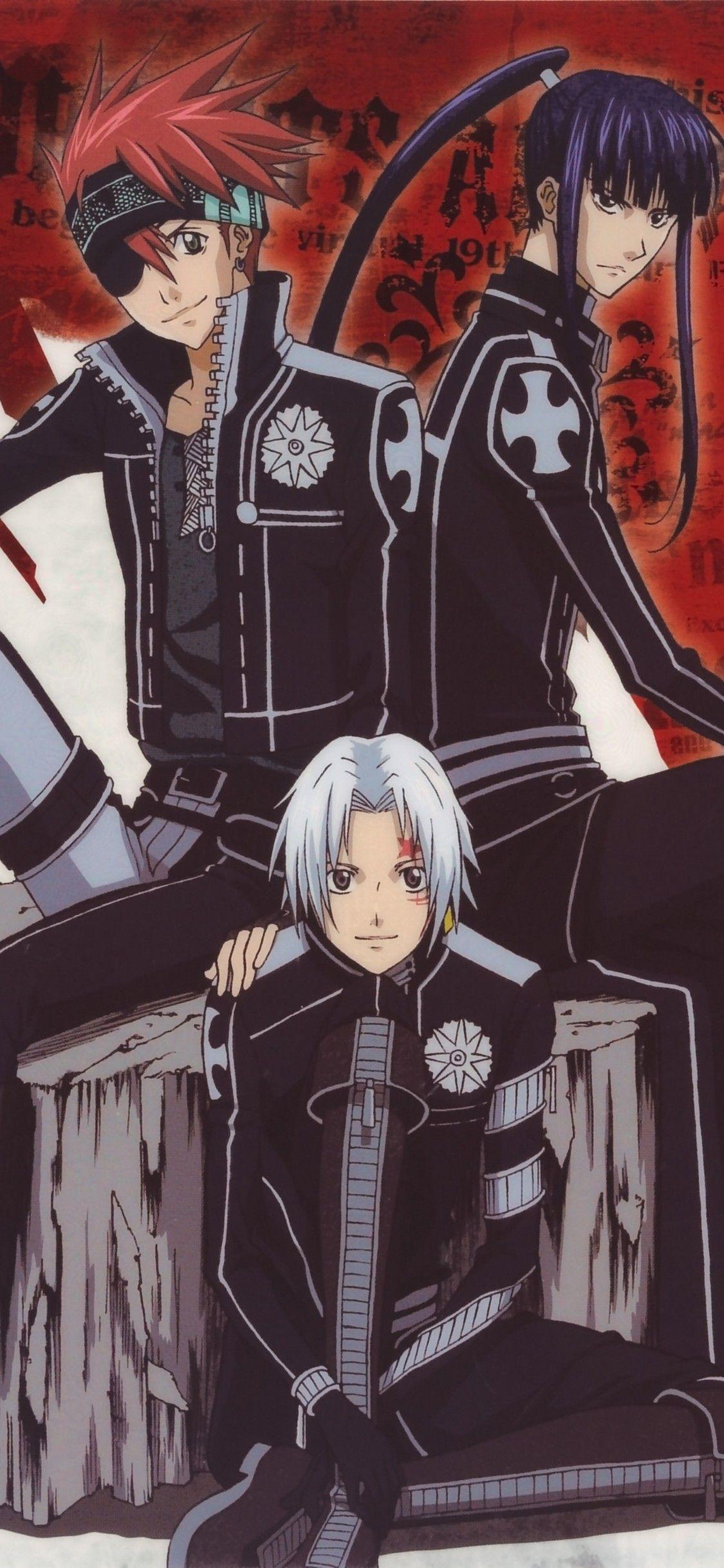 Download 1125x2436 D.gray Man, Allen Walker, Lavi, Yuu Kanda