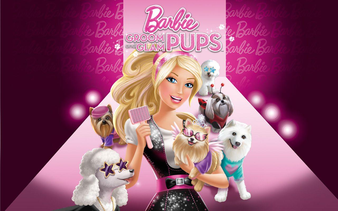 barbie and disney princess <3 image Barbie Groom & Glam Pups HD