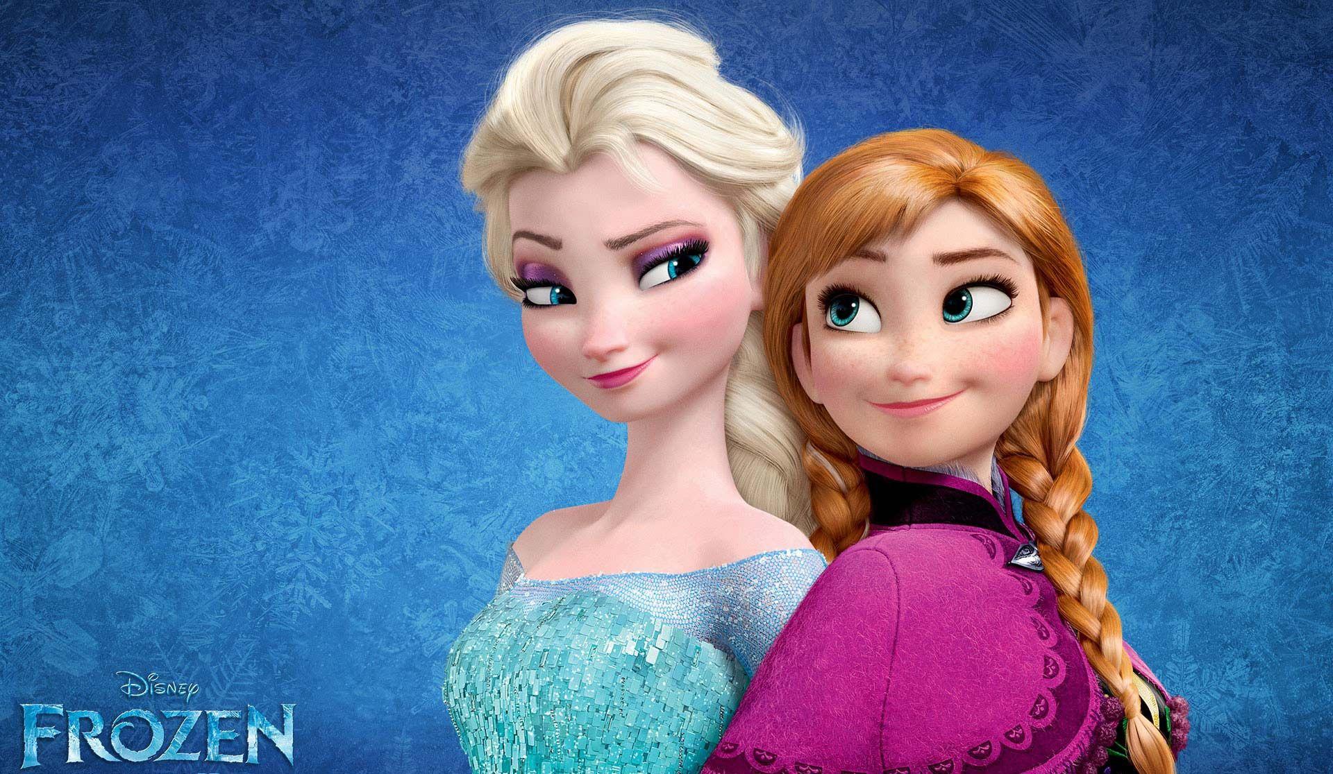 Disney Frozen Movie Anna Elsa Cartoon Full HD Wallpaper Image