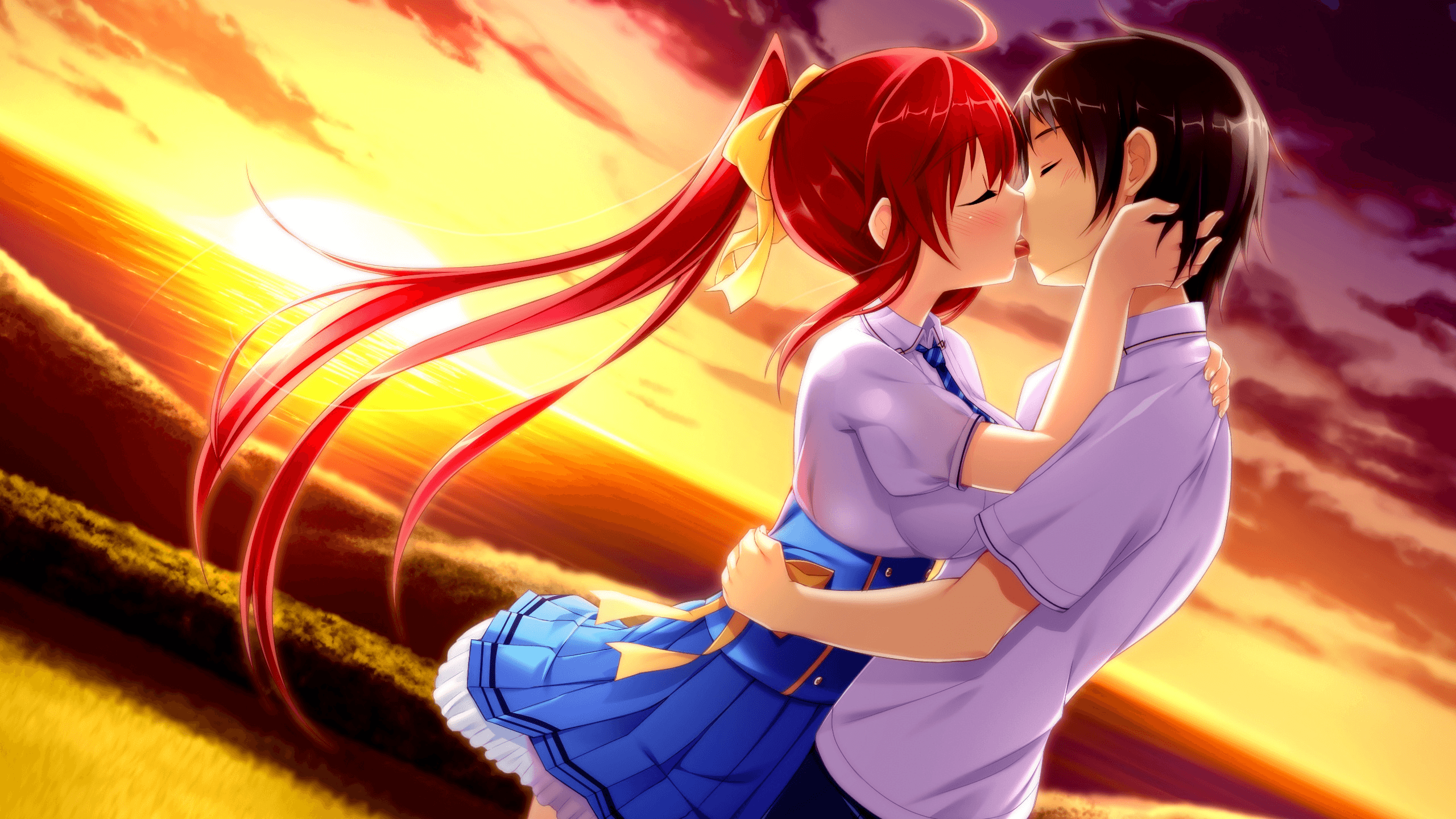 Anime Romance Kiss Wallpapers - Wallpaper Cave