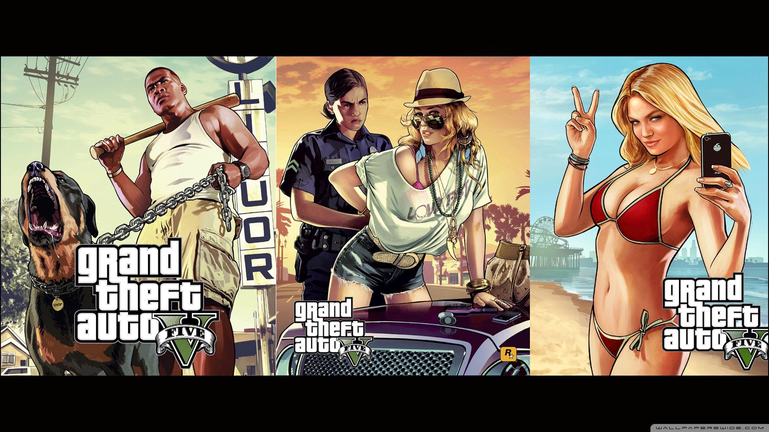 Grand Theft Auto V artwork ❤ 4K HD Desktop Wallpaper for 4K Ultra