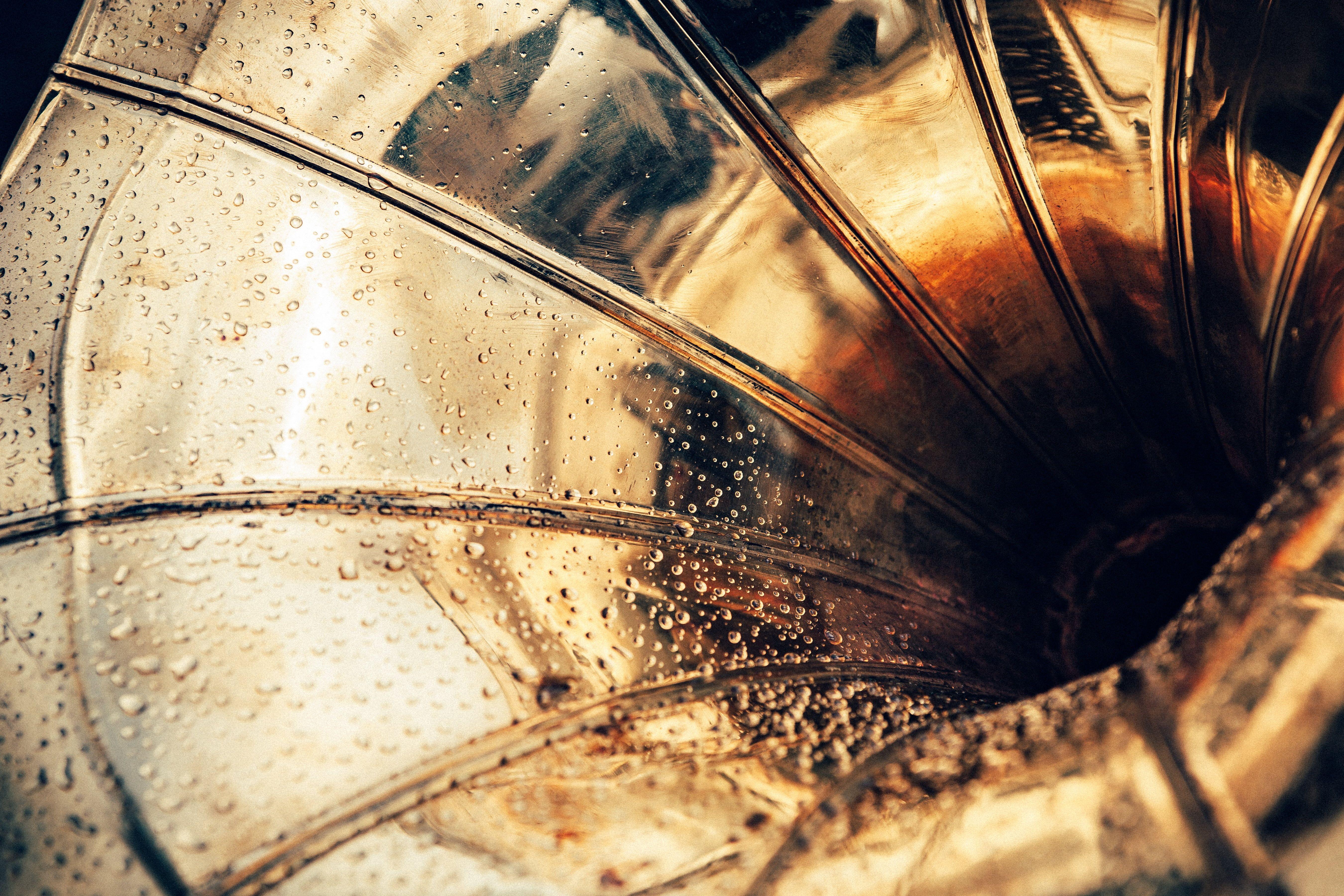 Brass Colored Gramophone Horn, Gramophone, Pipe, Metal HD Wallpaper