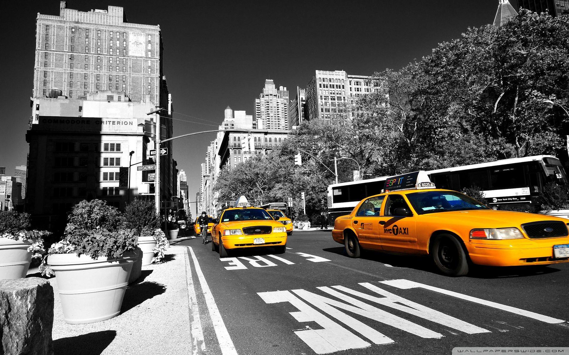 New York Taxi ❤ 4K HD Desktop Wallpaper for 4K Ultra HD TV • Tablet